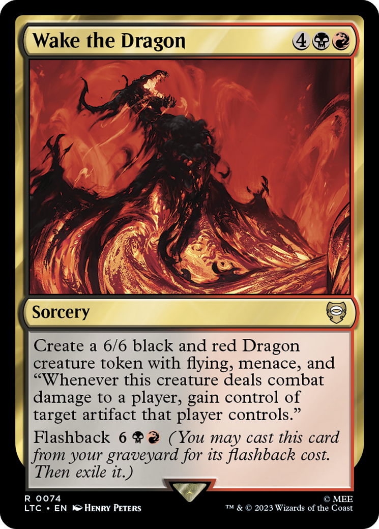 Wake the Dragon (74) [Commander: The Lord of the Rings: Tales of Middle-earth]