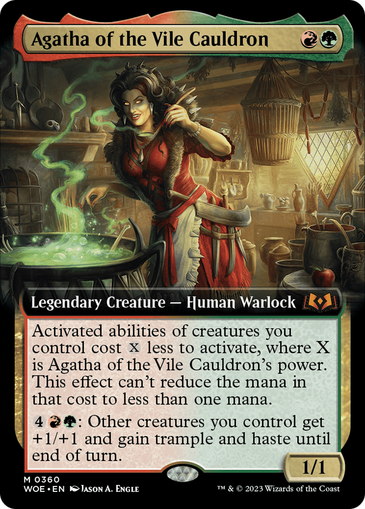 Agatha of the Vile Cauldron (Extended Art) (360) [Wilds of Eldraine]