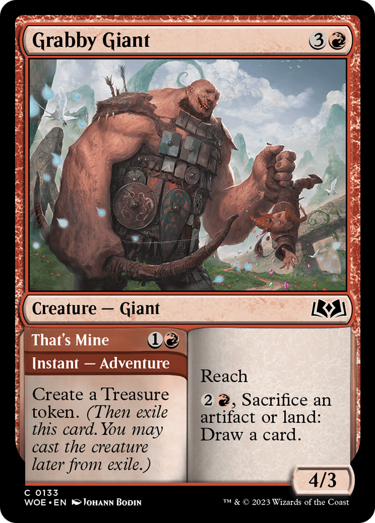 Grabby Giant (133) [Wilds of Eldraine]