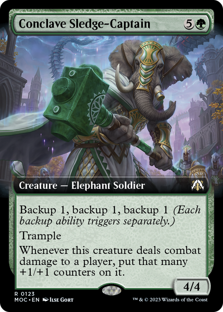 Conclave Sledge-Captain (Extended Art) (123) [Commander: March of the Machine]