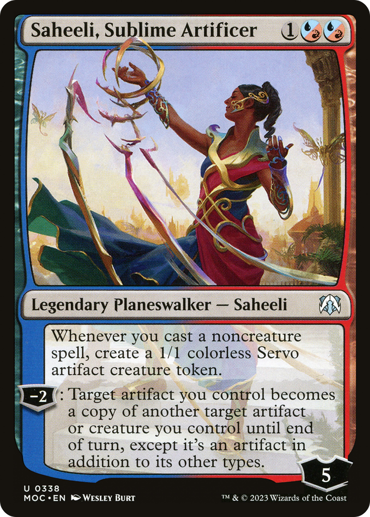 Saheeli, Sublime Artificer (338) [Commander: March of the Machine]