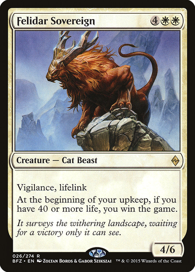 Felidar Sovereign (26) [Battle for Zendikar]