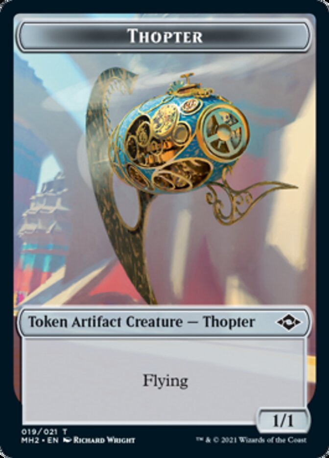 Food (017) // Thopter Double-Sided Token (17 // 19) [Modern Horizons 2]