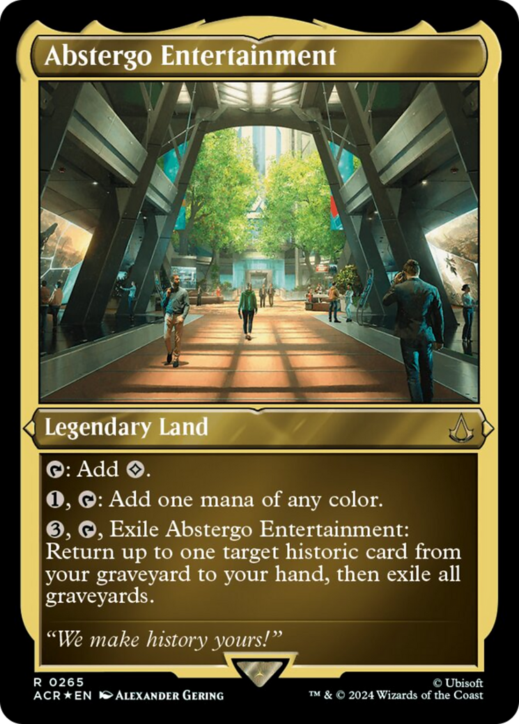Abstergo Entertainment (Foil Etched) (265) [Universes Beyond: Assassin's Creed]