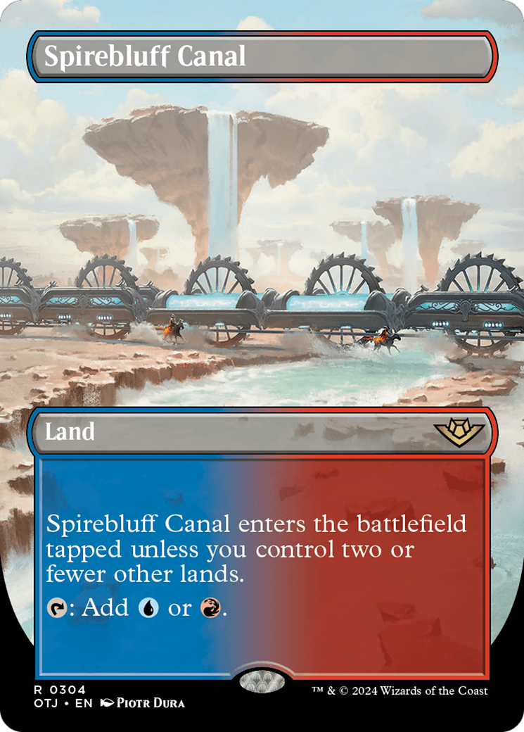 Spirebluff Canal (Borderless) (304) [Outlaws of Thunder Junction]