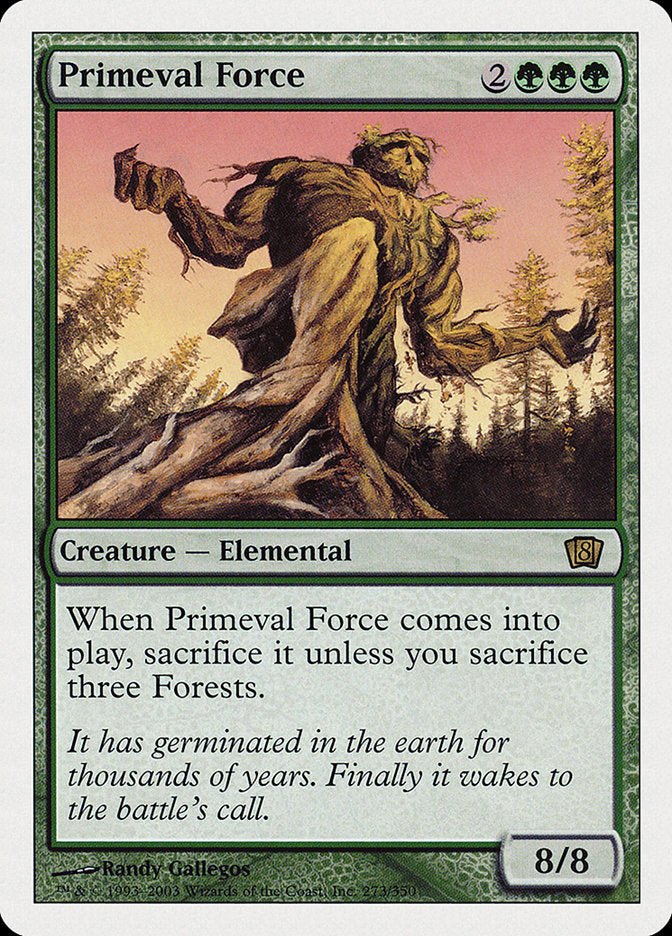 Primeval Force (8th Edition) (273) [Oversize Cards]