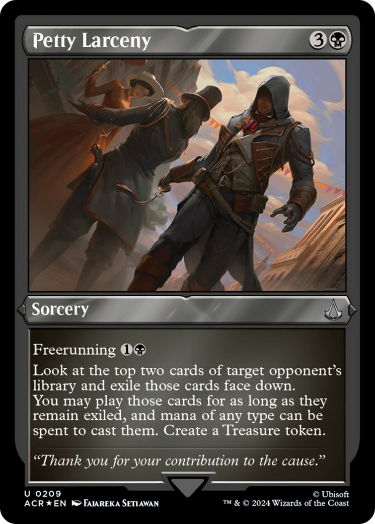 Petty Larceny (Foil Etched) (209) [Universes Beyond: Assassin's Creed]