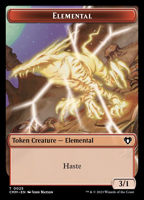 Spirit (0039) // Elemental (0025) Double-Sided Token (39 // 25) [Commander Masters]