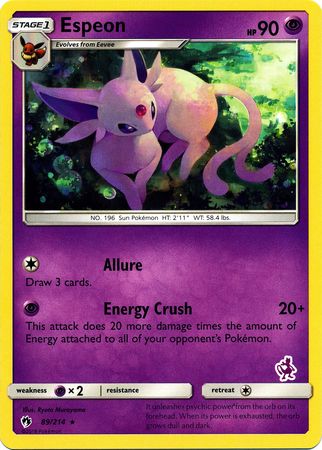 Espeon - 89/214 (Mewtwo Stamped) (089/214) [Battle Academy]