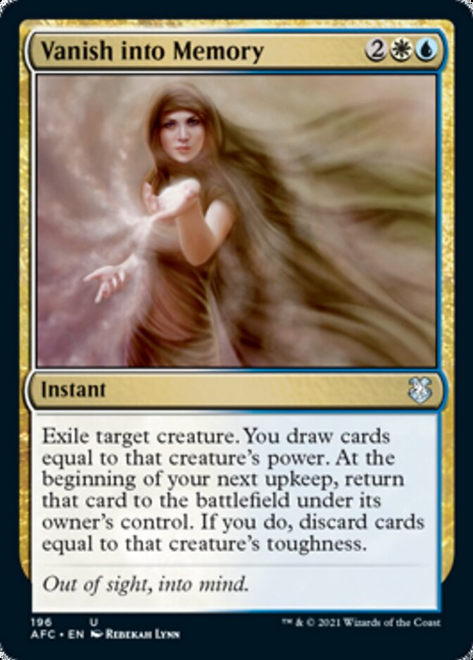 Vanish into Memory (196) [Commander: Adventures in the Forgotten Realms]