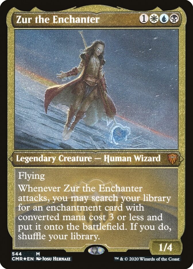 Zur the Enchanter (Foil Etched) (544) [Commander Legends]