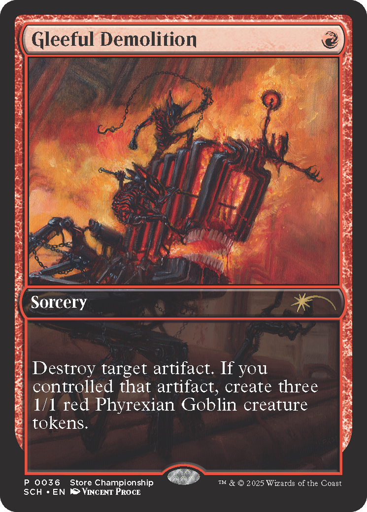 Gleeful Demolition (36) [Game Day & Store Championship Promos]