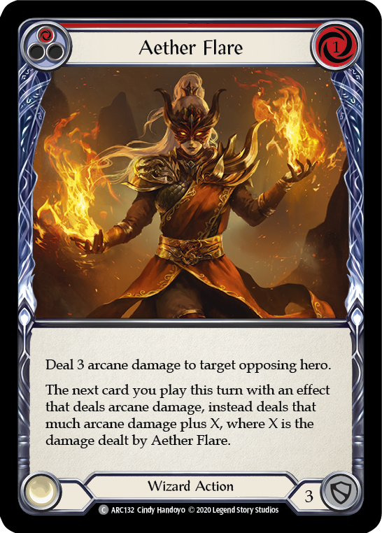 Aether Flare (Red) (ARC132) [Arcane Rising]