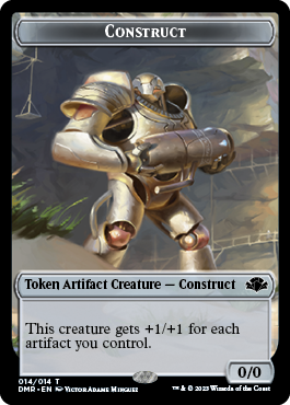 Goblin // Construct Double-Sided Token (7 // 14) [Dominaria Remastered]
