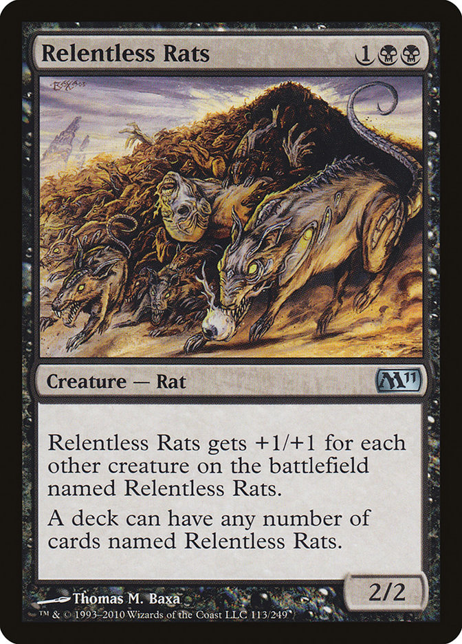 Relentless Rats (113) [Magic 2011 (M11)]