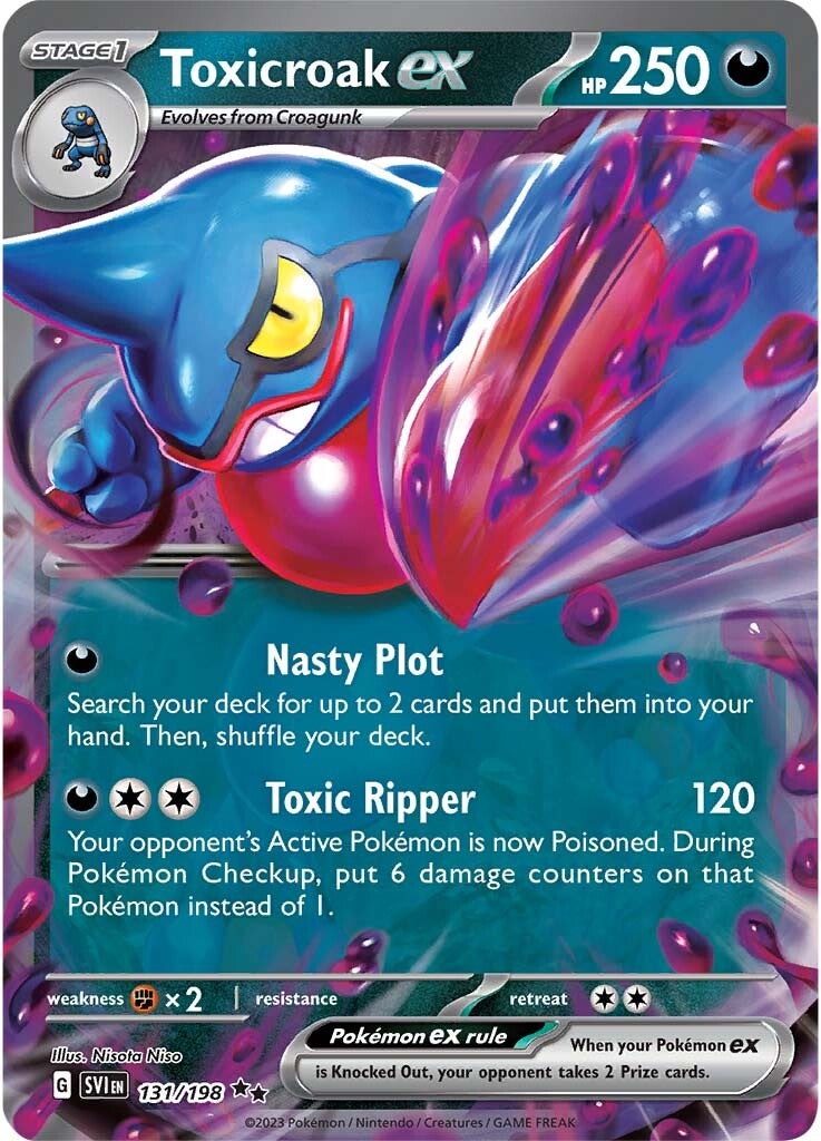 Toxicroak ex (131/198) [SV01: Scarlet & Violet Base Set]