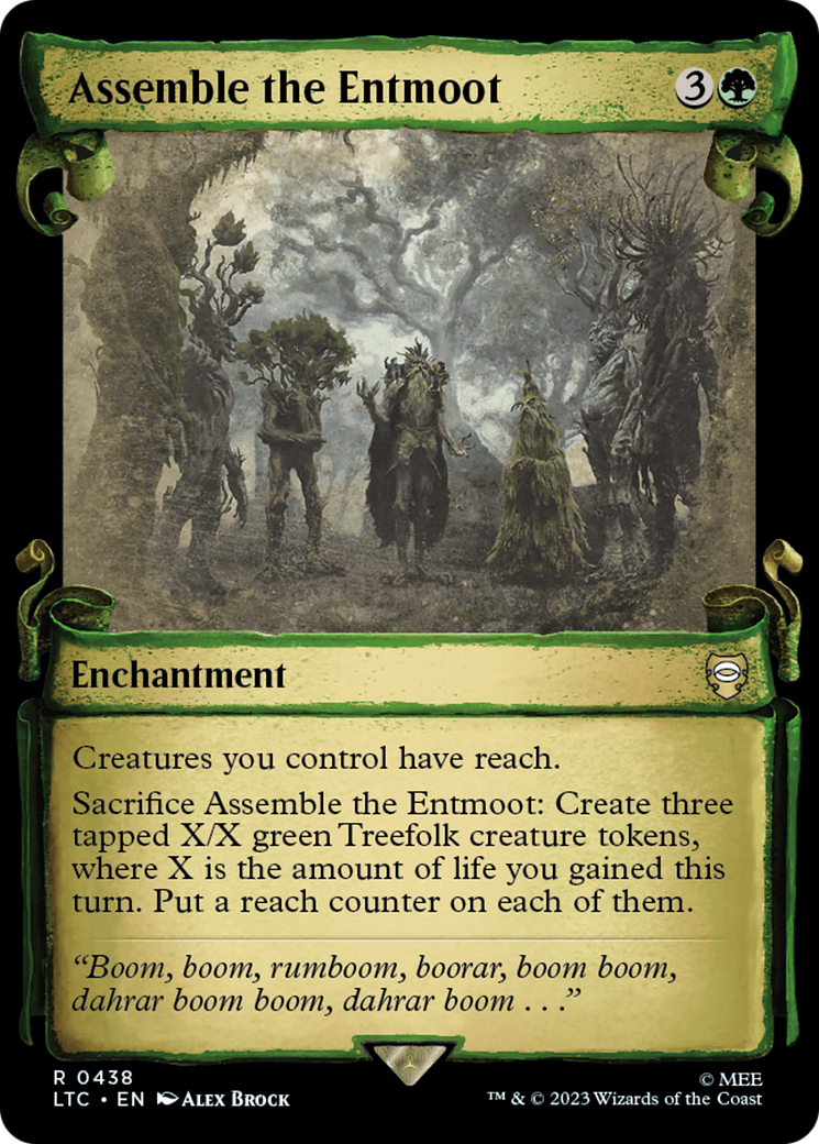 Assemble the Entmoot (Showcase Scrolls) (438) [Commander: The Lord of the Rings: Tales of Middle-earth]