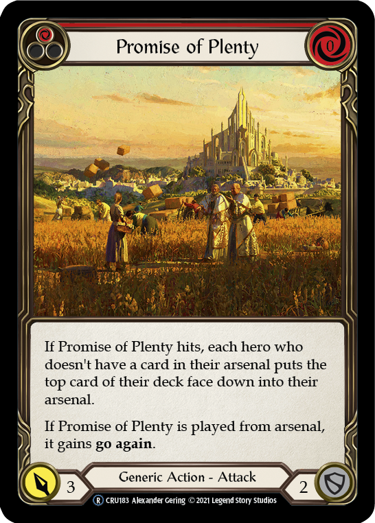 Promise of Plenty (Red) (CRU183) [Crucible of War]