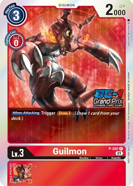 Guilmon (DC-1 2022 Stamped) (P-041 P) [Digimon Promotion Cards]