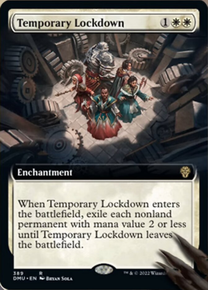 Temporary Lockdown (Extended Art) (389) [Dominaria United]