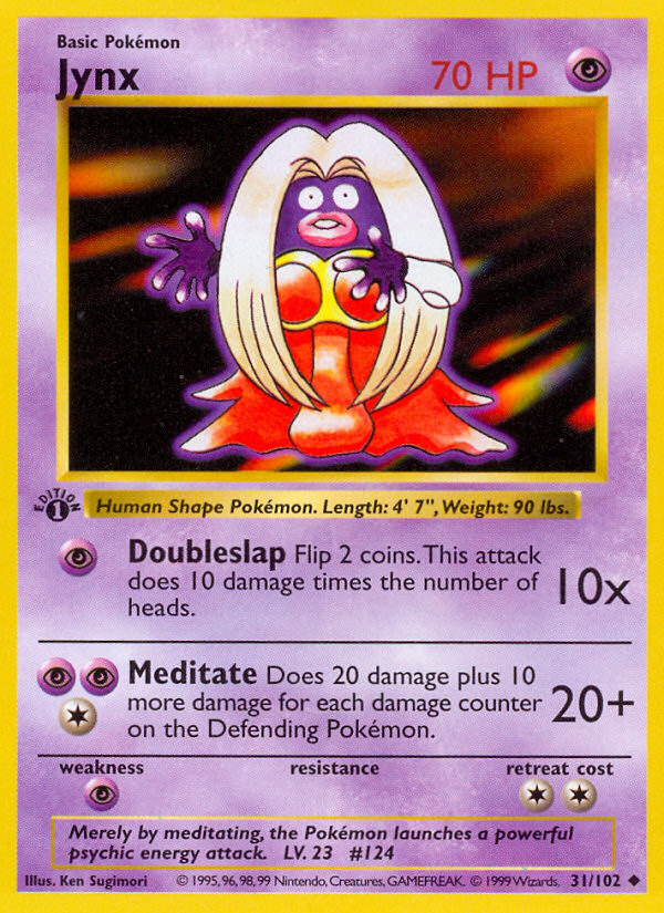 Jynx (031/102) [Base Set (Shadowless)]