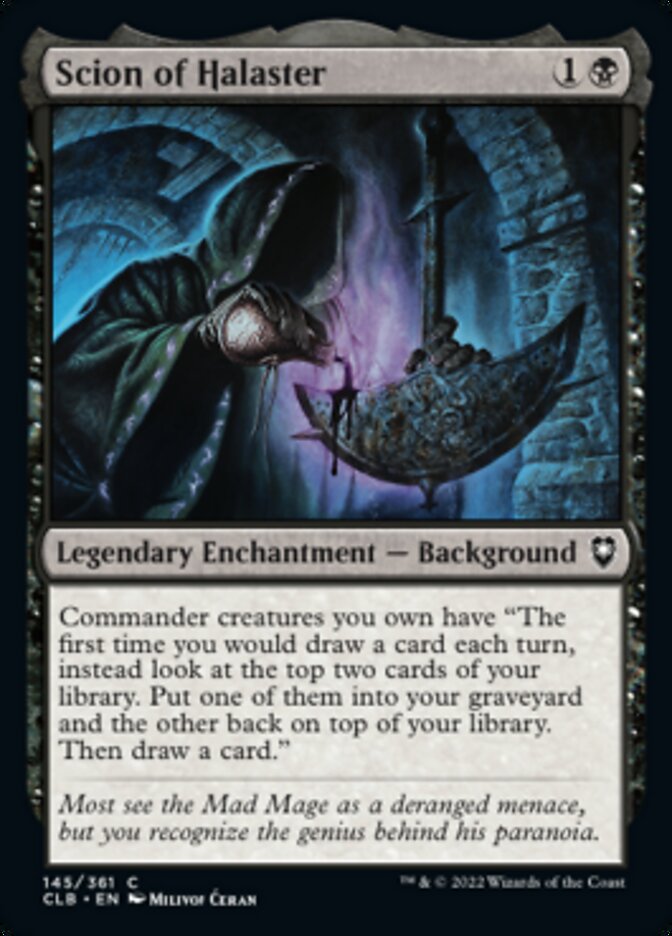 Scion of Halaster (145) [Commander Legends: Battle for Baldur's Gate]