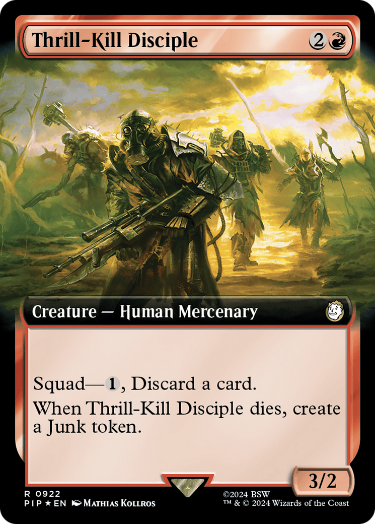 Thrill-Kill Disciple (Extended Art) (Surge Foil) (922) [Universes Beyond: Fallout]