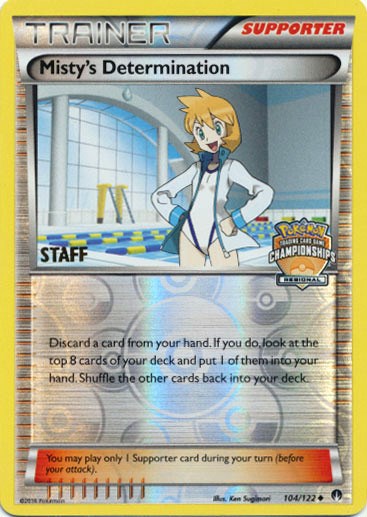 Misty's Determination - 104/122 (Regional Championships) [Staff] (104/122) [League & Championship Cards]