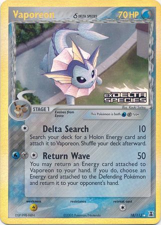 Vaporeon (Delta Species) (18/113) [EX Delta Species]