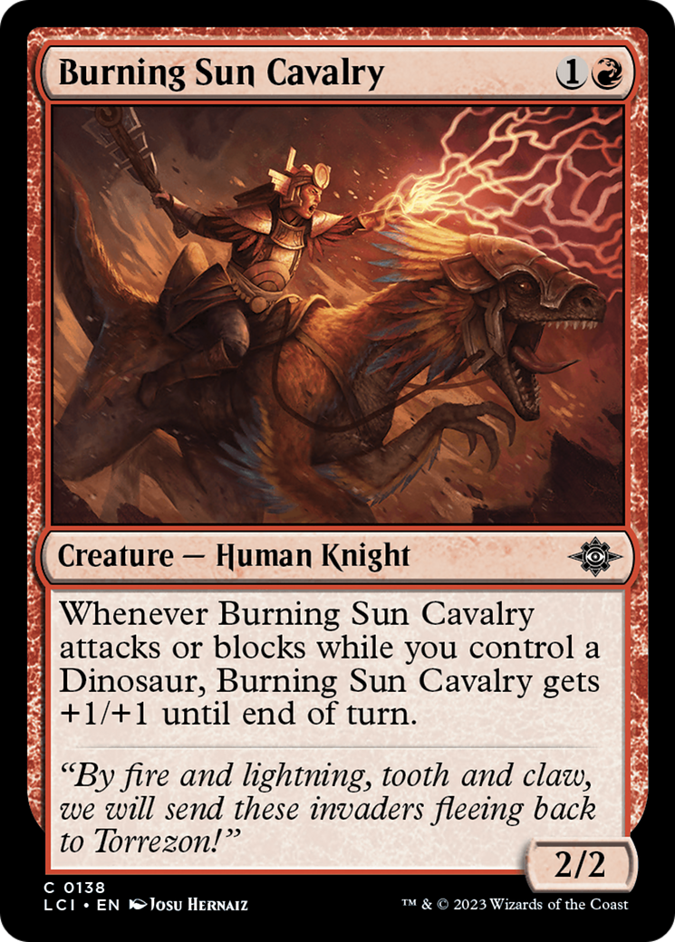 Burning Sun Cavalry (138) [The Lost Caverns of Ixalan]