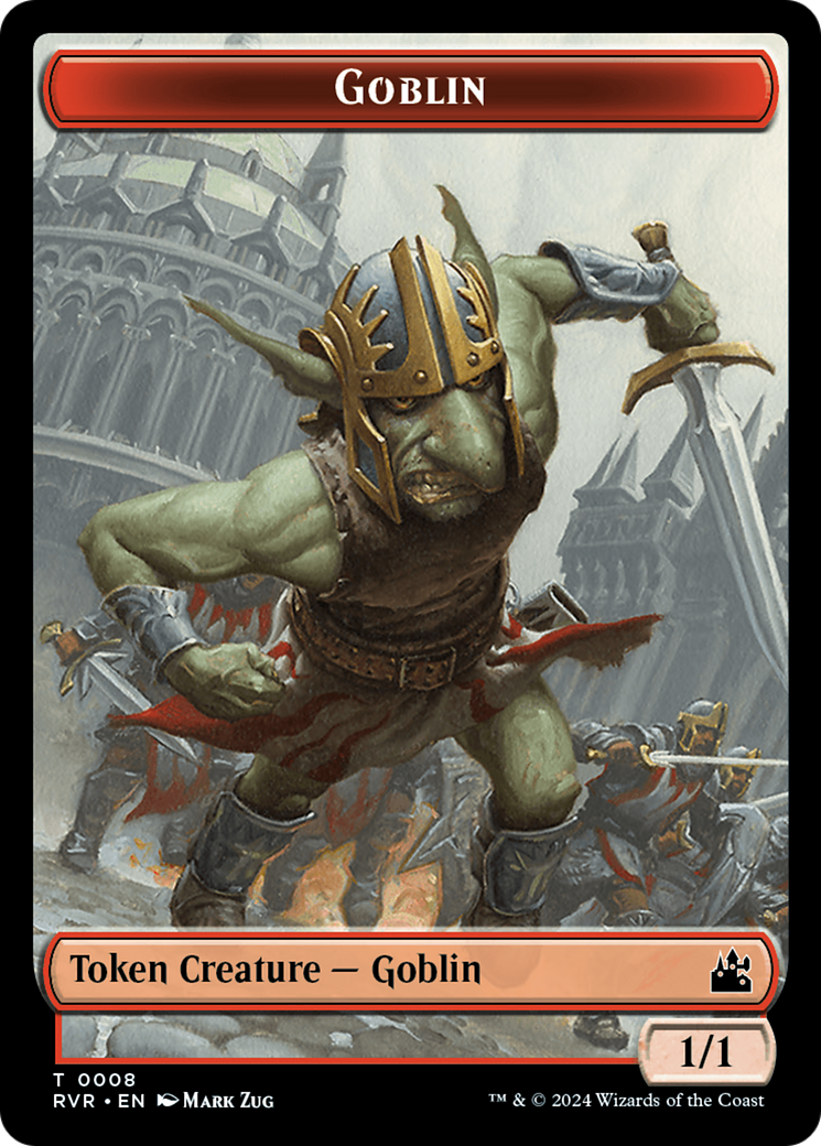 Goblin (0008) // Goblin (0009) Double-Sided Token (8 // 9) [Ravnica Remastered]