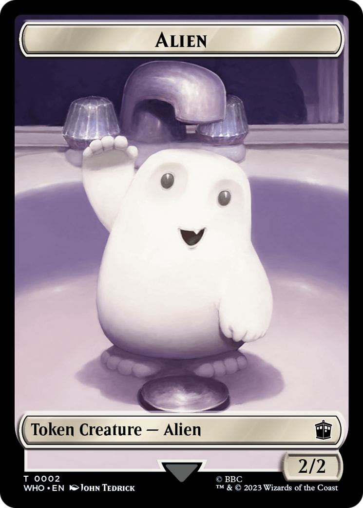 Alien // Food (0025) Double-Sided Token (2 // 25) [Universes Beyond: Doctor Who]