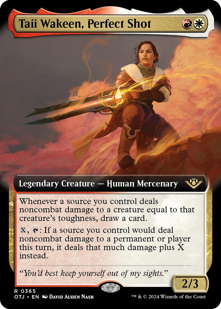 Taii Wakeen, Perfect Shot (Extended Art) (365) [Outlaws of Thunder Junction]