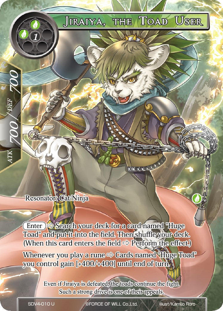 Jiraiya, the Toad User (SDV4-010) [Valhalla Cluster Starter Deck]