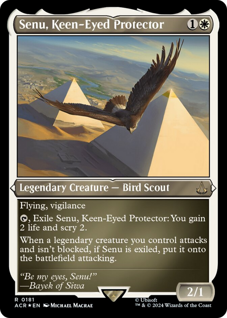 Senu, Keen-Eyed Protector (Foil Etched) (181) [Universes Beyond: Assassin's Creed]