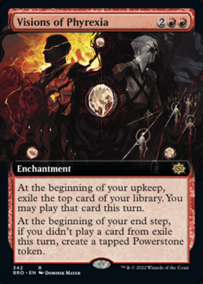 Visions of Phyrexia (Extended Art) (342) [The Brothers' War]