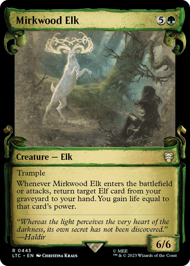 Mirkwood Elk (Showcase Scrolls) (443) [Commander: The Lord of the Rings: Tales of Middle-earth]