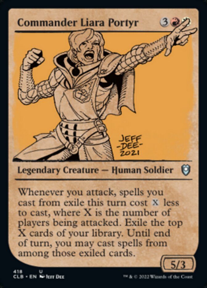 Commander Liara Portyr (Showcase) (418) [Commander Legends: Battle for Baldur's Gate]
