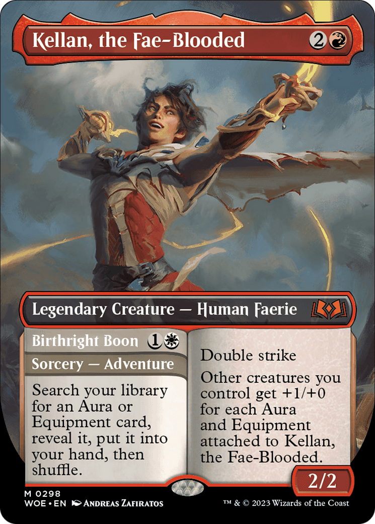 Kellan, the Fae-Blooded (Borderless) (298) [Wilds of Eldraine]