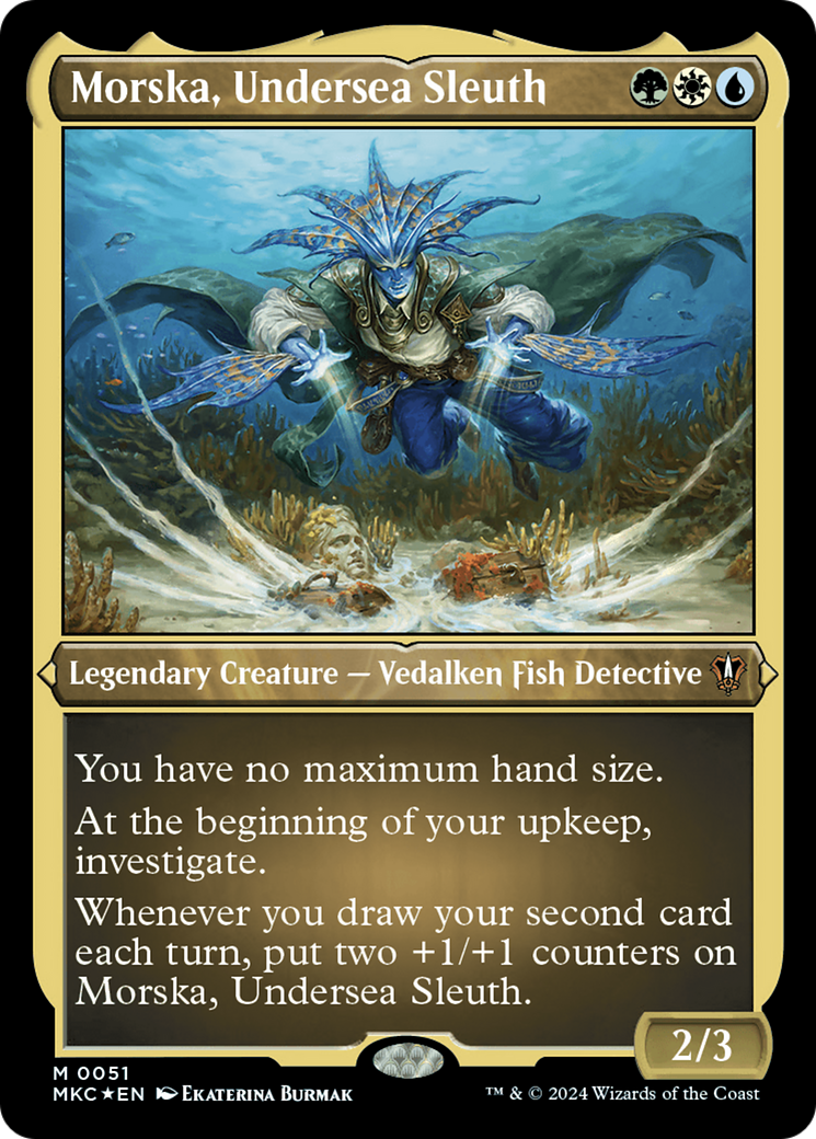 Morska, Undersea Sleuth (Display Commander) - Thick Stock (51) [Commander: Murders at Karlov Manor]