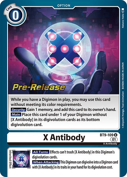 X Antibody (BT9-109 U) [X Record Pre-Release Cards]