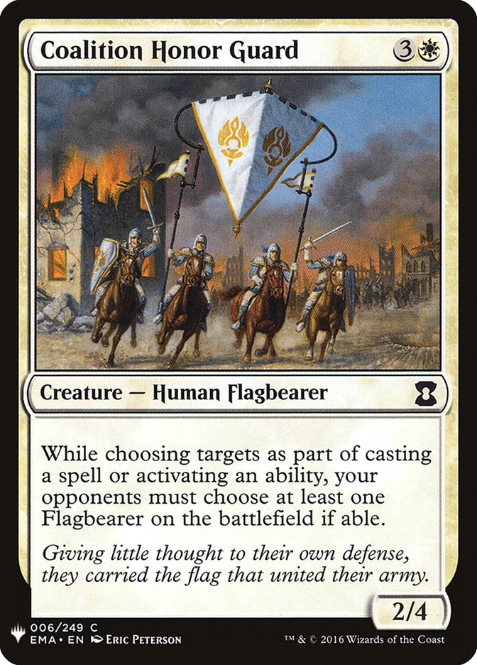 Coalition Honor Guard (6) [The List Reprints]