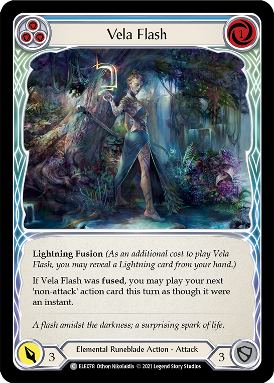 Vela Flash (Blue) (ELE078) [Tales of Aria]
