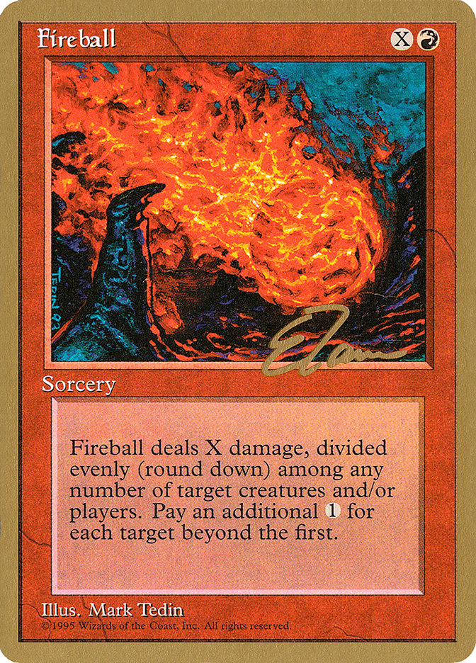 Fireball - 1996 Eric Tam (4ED) [World Championship Decks]