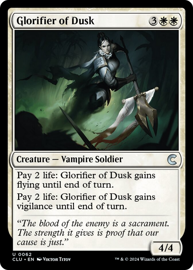 Glorifier of Dusk (62) [Ravnica: Clue Edition]