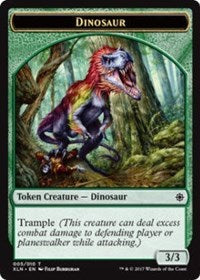 Dinosaur // Treasure (008) Double-Sided Token (5 // 8) [Ixalan]