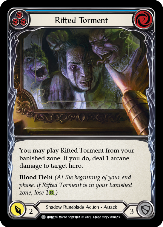 Rifted Torment (Blue) (MON179) [Monarch]