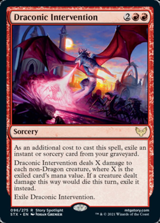 Draconic Intervention (96) [Strixhaven: School of Mages]