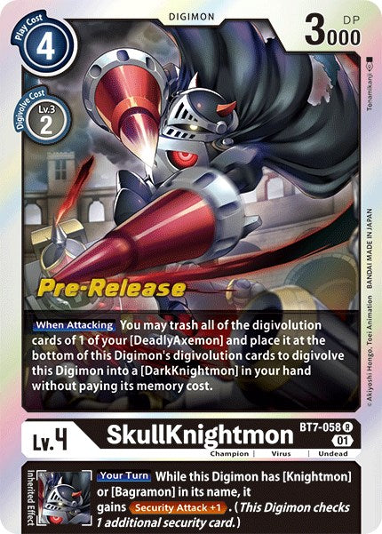 SkullKnightmon (BT7-058 R) [Next Adventure Pre-Release Cards]