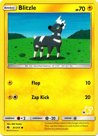 Blitzle - 81/214 (#19 Pikachu Stamped) (081/214) [Battle Academy]